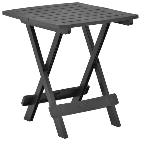 Folding Garden Table Anthracite Plastic