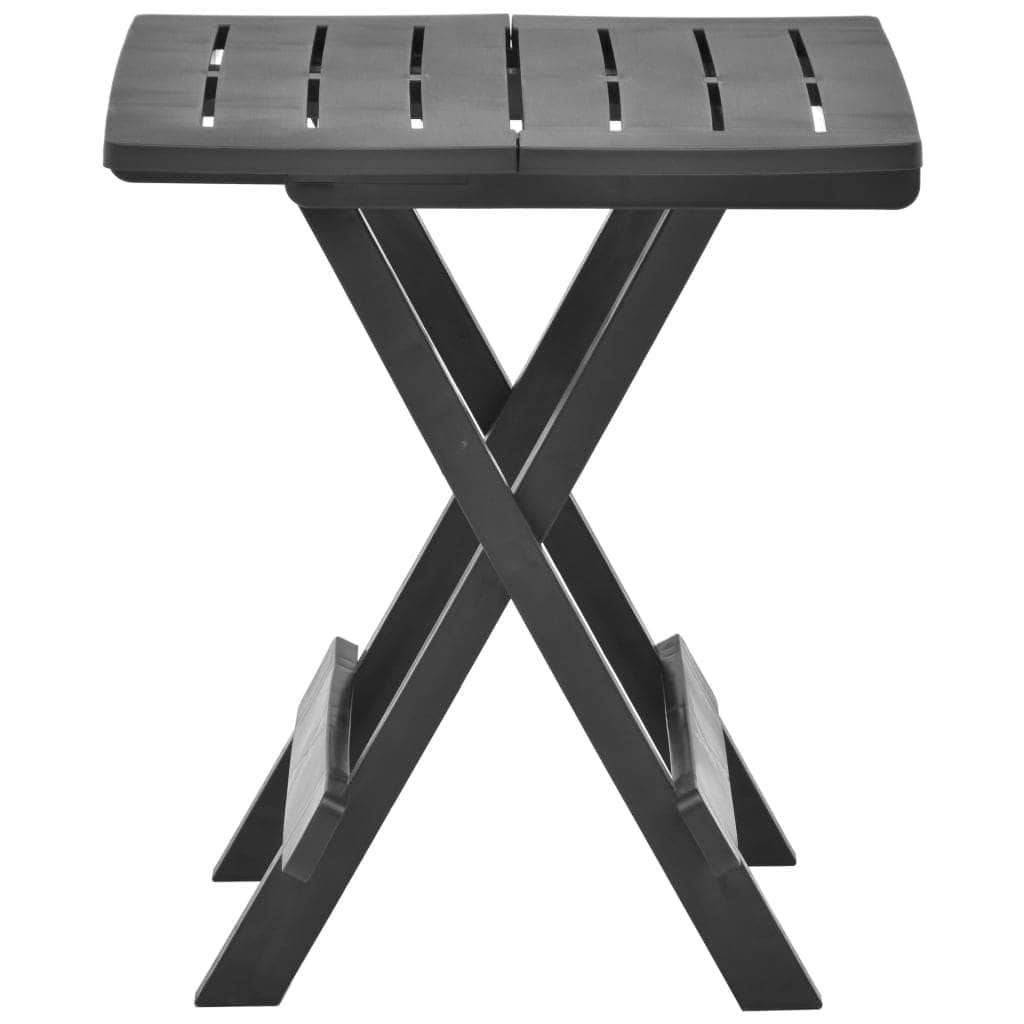 Folding Garden Table Anthracite Plastic