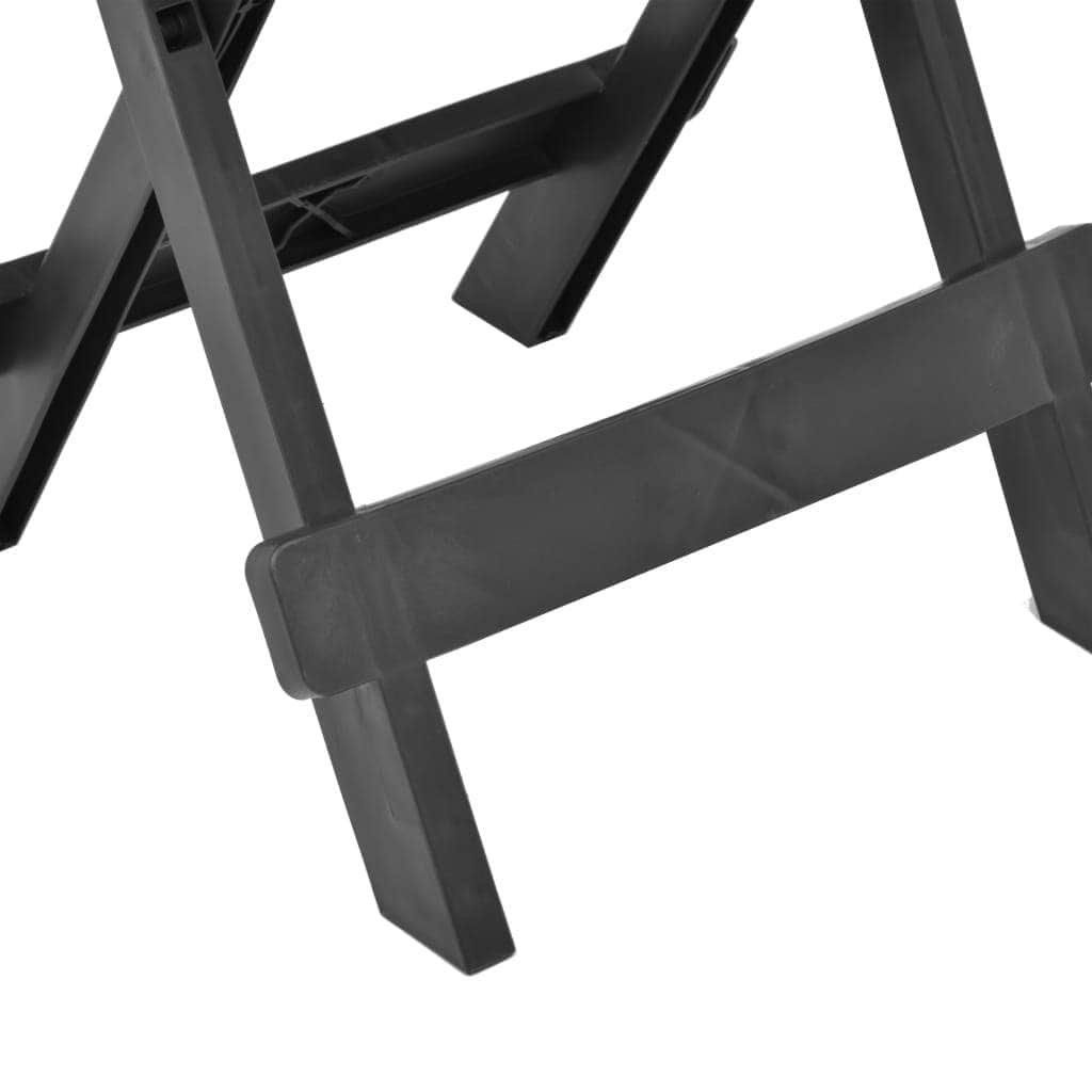 Folding Garden Table Anthracite Plastic