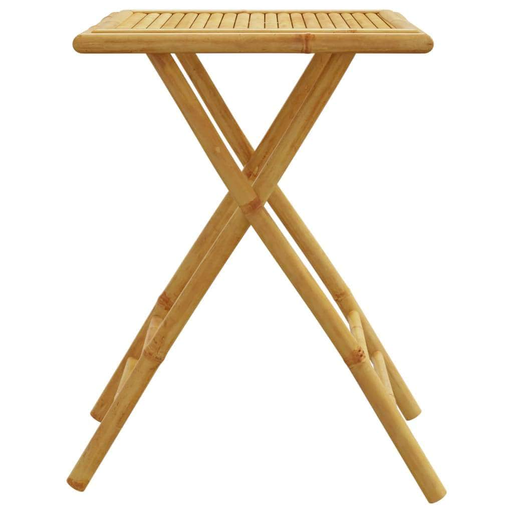 Folding Garden Table cm Bamboo | Bamboo finish