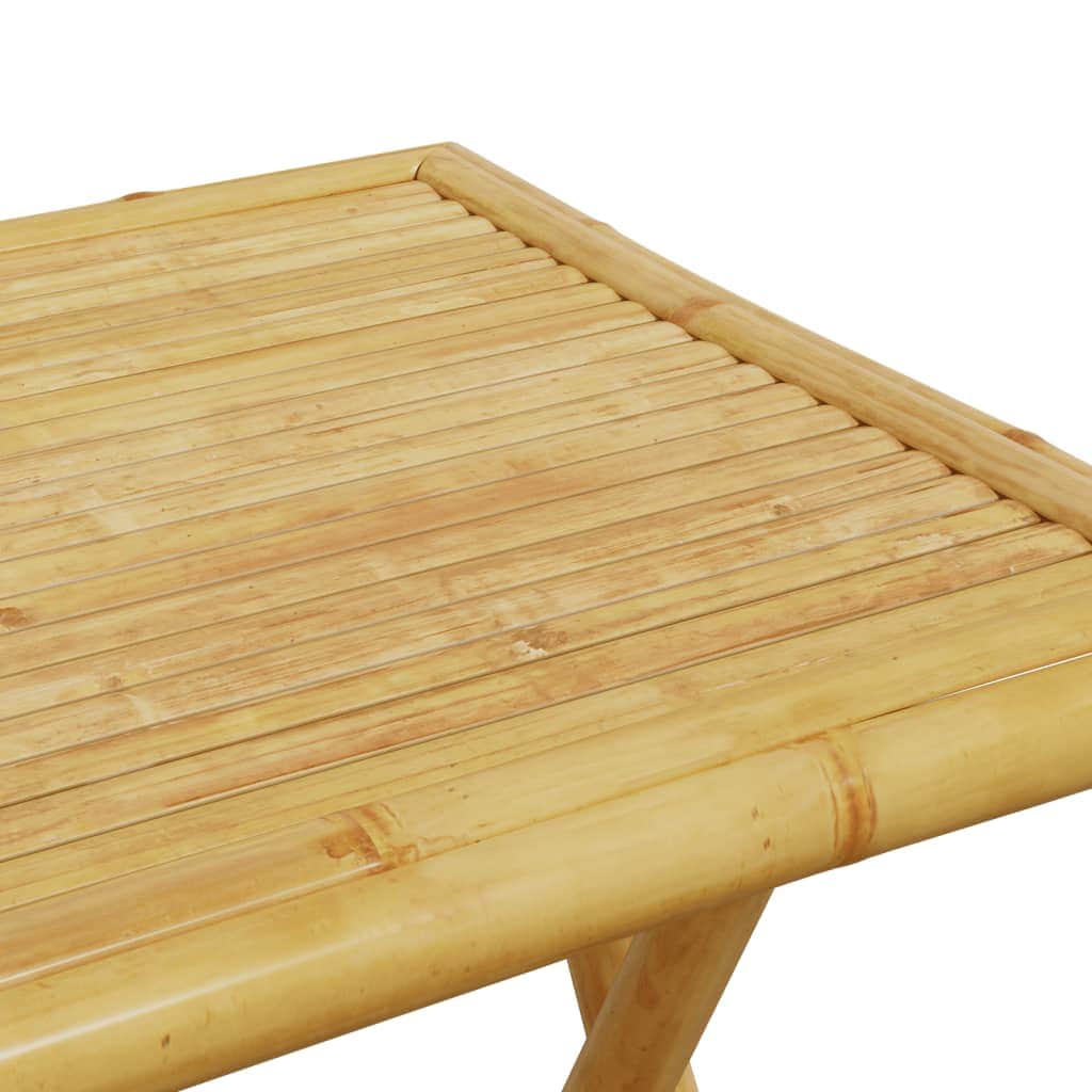 Folding Garden Table cm Bamboo, Bamboo finish