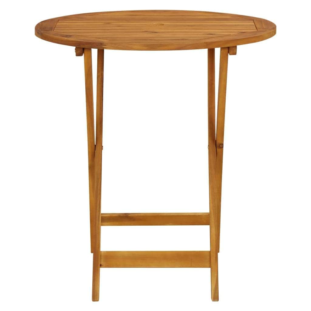 Acacia finish - Folding Garden Table Solid Acacia Wood
