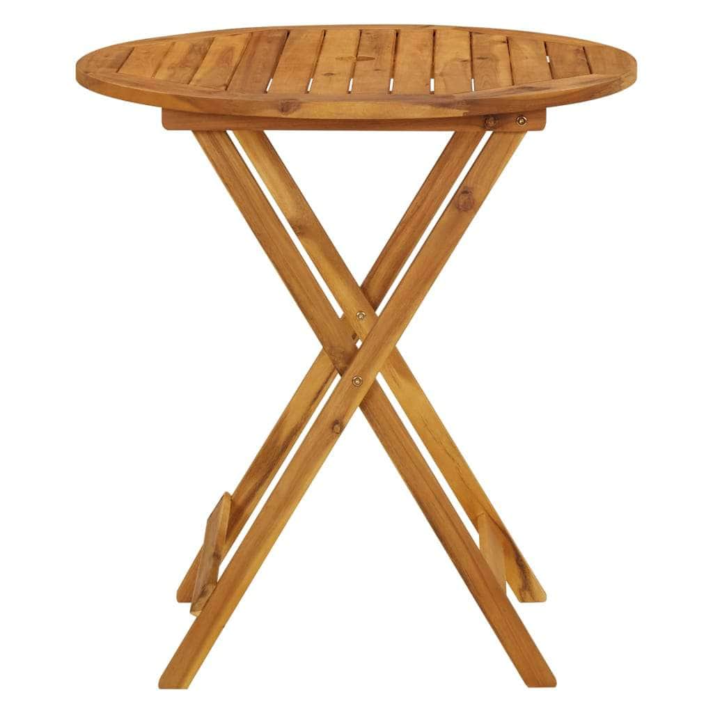 Outdoor Tables - Folding Garden Table Solid Acacia Wood