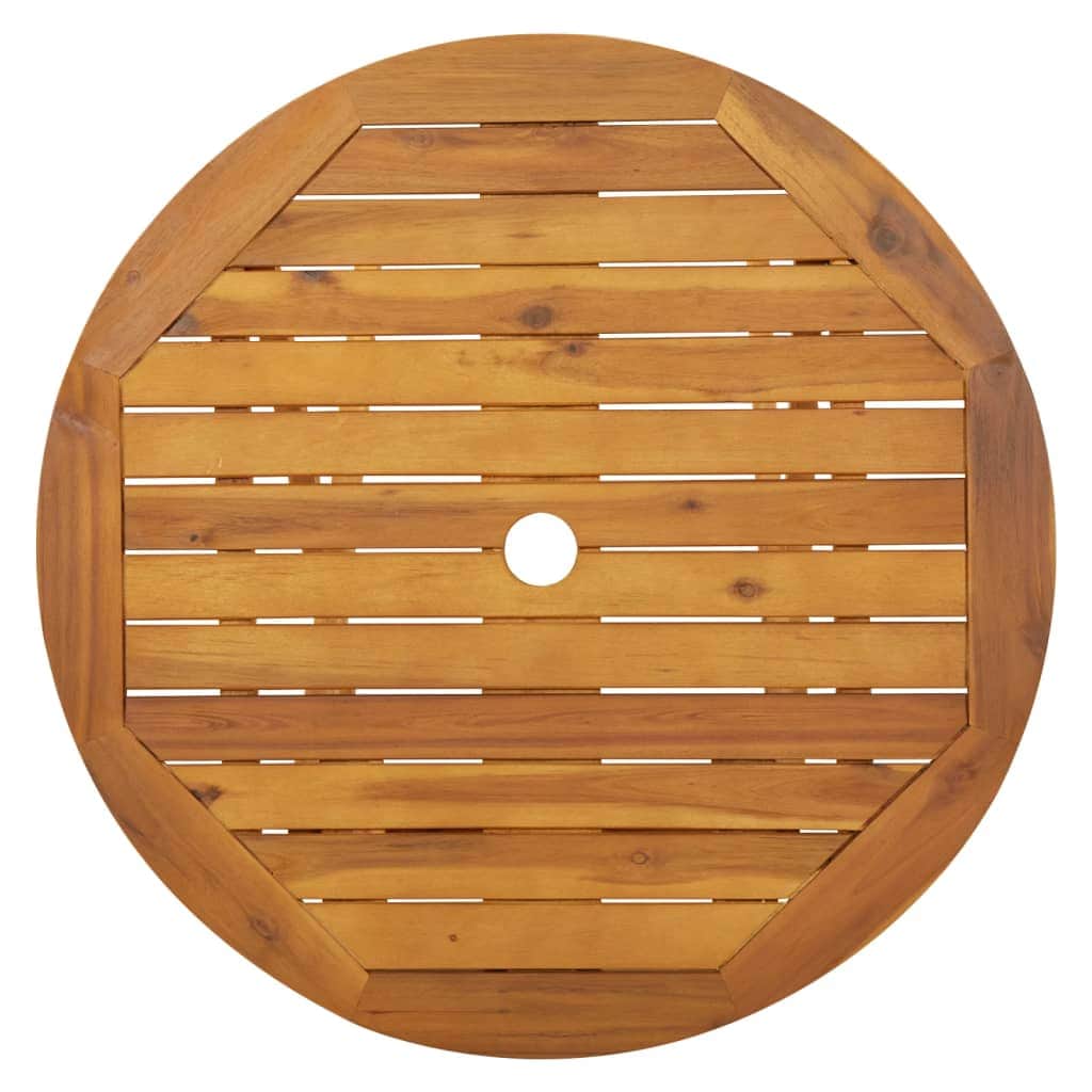Folding Garden Table Solid Acacia Wood | Acacia finish