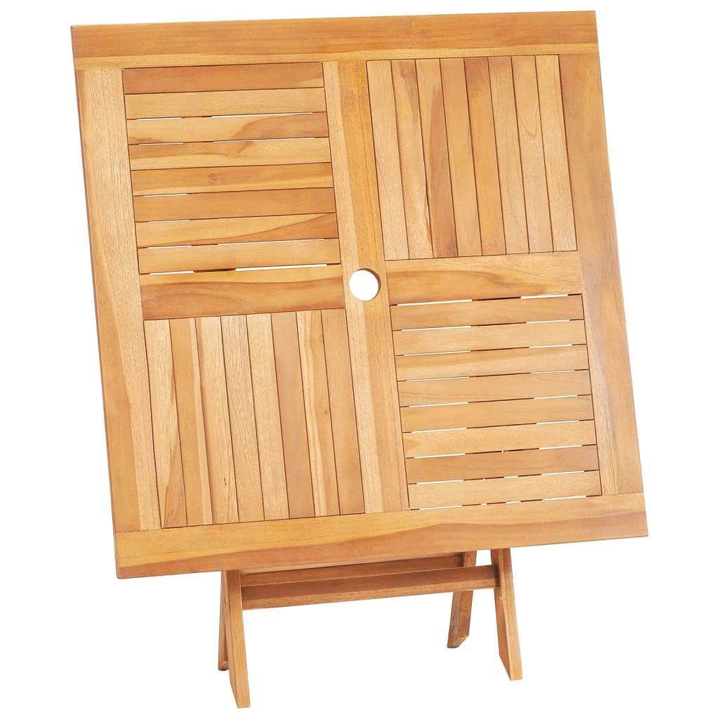 Folding Garden Table Solid T-eak Wood