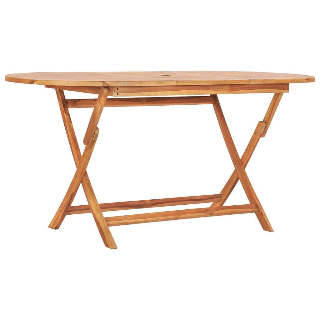 Folding Garden Table Solid Teak Wood