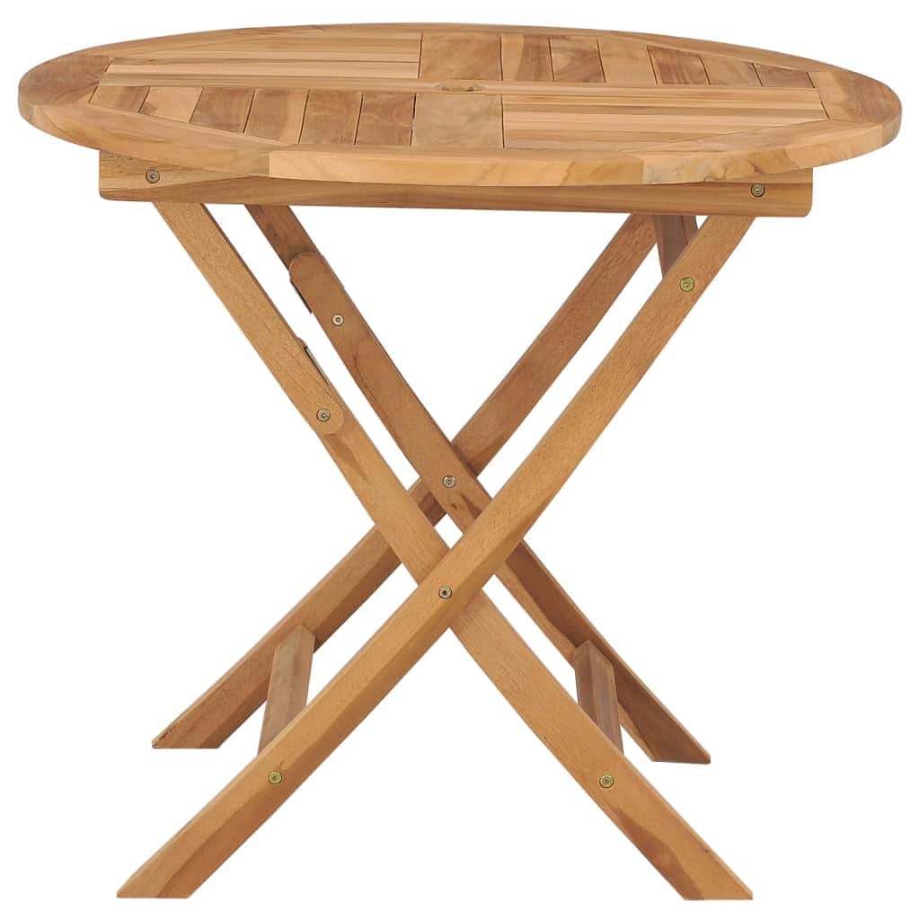 Folding Garden Table, Solid Teak Wood - Simple deals