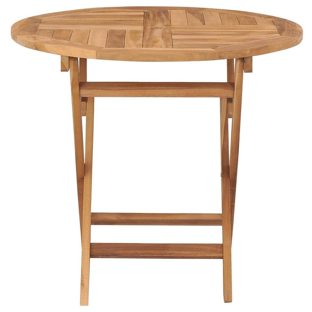 Folding Garden Table, Solid Teak Wood - Simple deals
