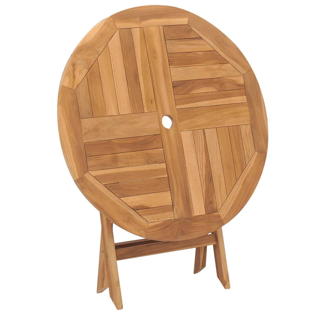 Folding Garden Table, Solid Teak Wood - Simple deals