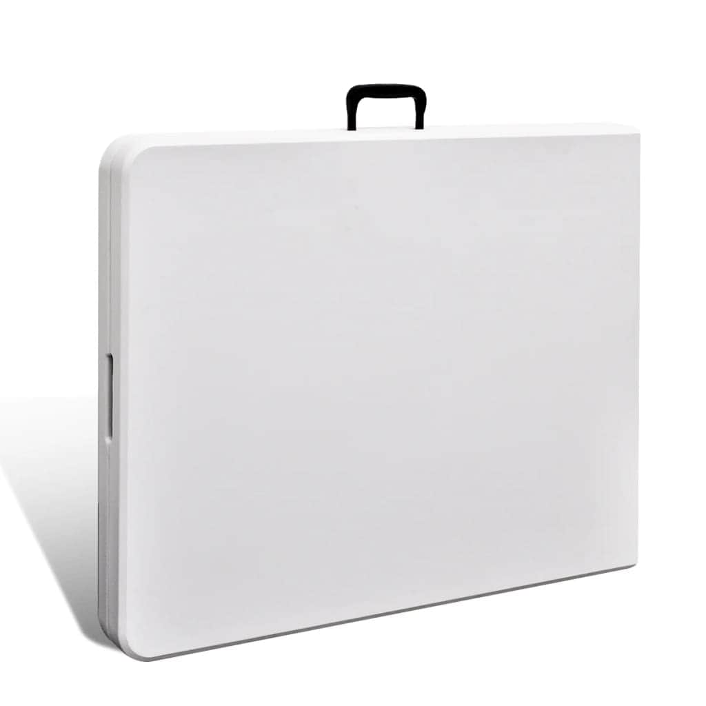 Folding Garden Table White  HDPE