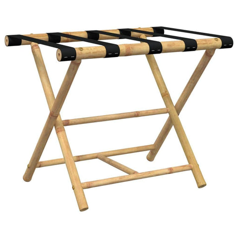 Folding Luggage Rack Bamboo