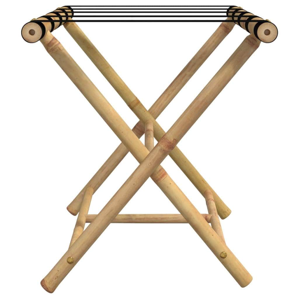 Folding Luggage Rack Bamboo