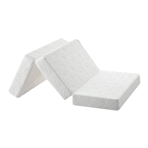 Folding Mattress 3-Fold Foldable Foam White