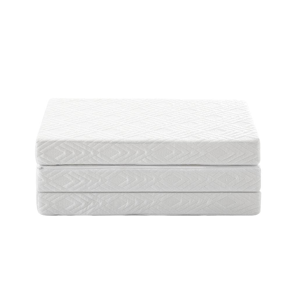 Folding Mattress 3-Fold Foldable Foam White