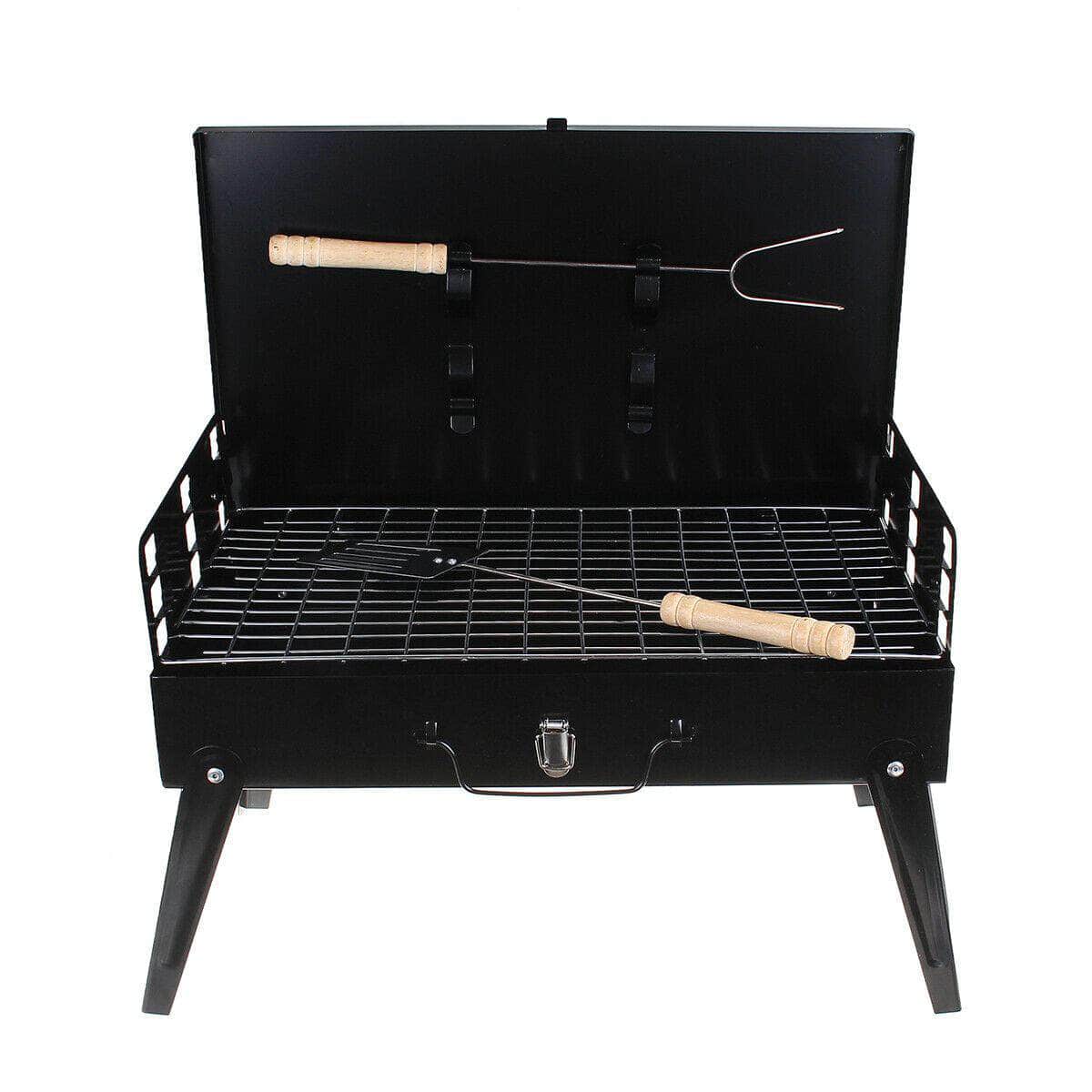Folding Picnic Camping Charcoal Bbq Grill Portable Garden Barbecue Grill Broiler Outdoor