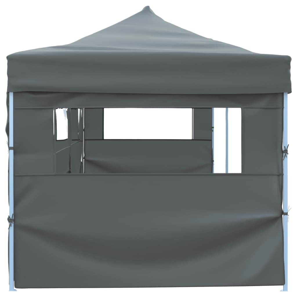 Folding Pop-up Party Tent with 5 Sidewalls  Anthracite