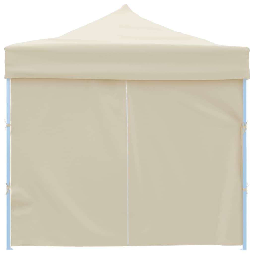 Folding Pop-up Party Tent with 8 Sidewalls  Cream