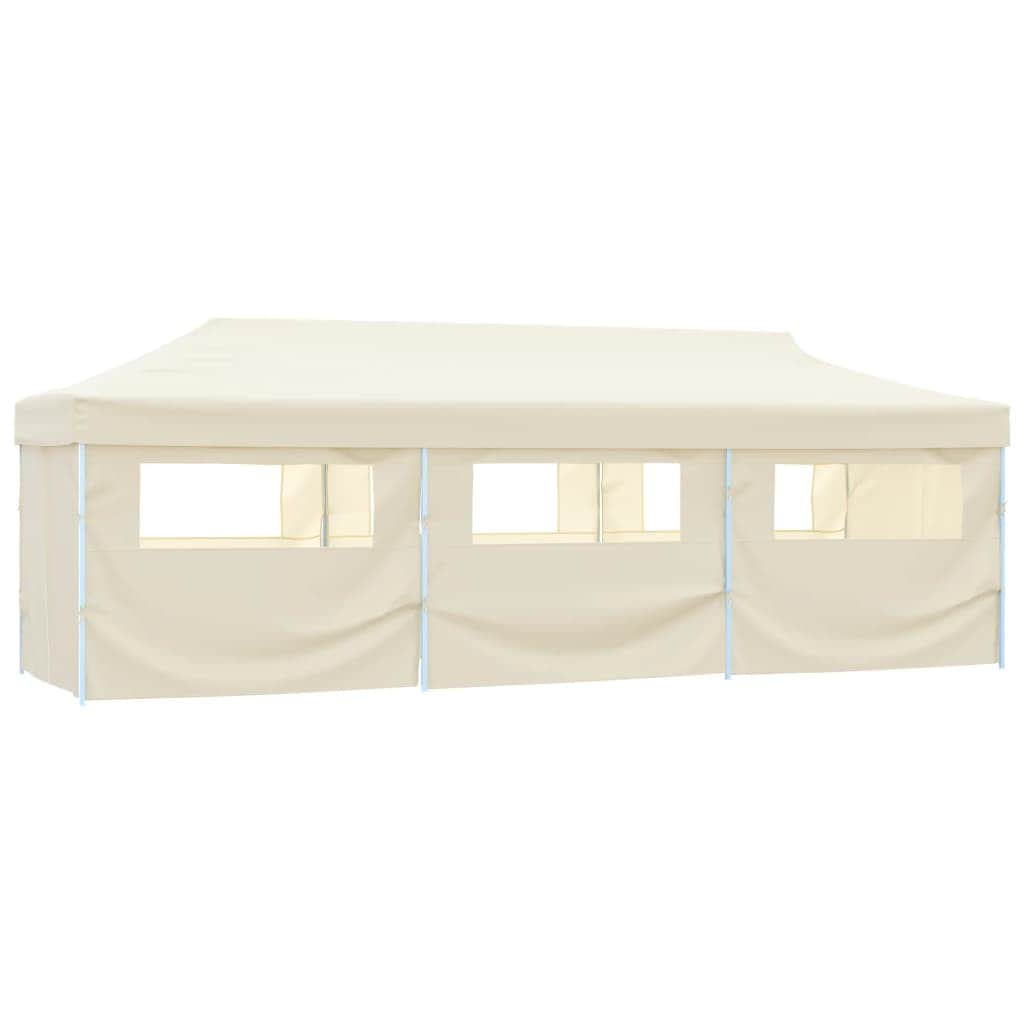 Folding Pop - up Party Tent with 8 Sidewalls Cream - Simple deals