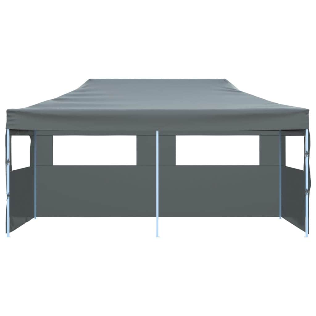 Folding Pop-up Partytent with Sidewalls Anthracite