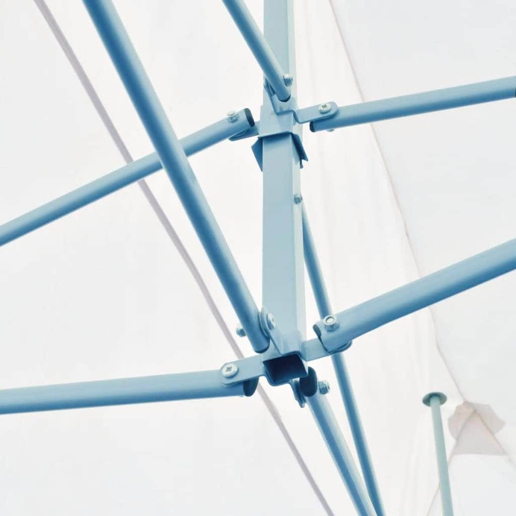 Folding Pop-up Partytent with Sidewalls Steel White