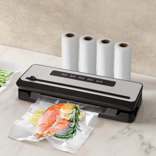 Food Vacuum Sealer Machine Sealing Cutter 5 Modes Storage Bags 4 Rolls, Food Storage - photo 7