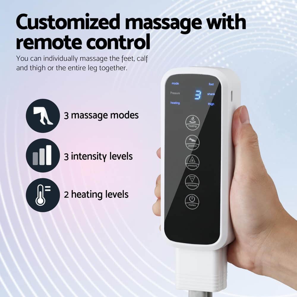 Foot Massager Leg Knee Massager with Air Compression 3 Massage Modes Heating