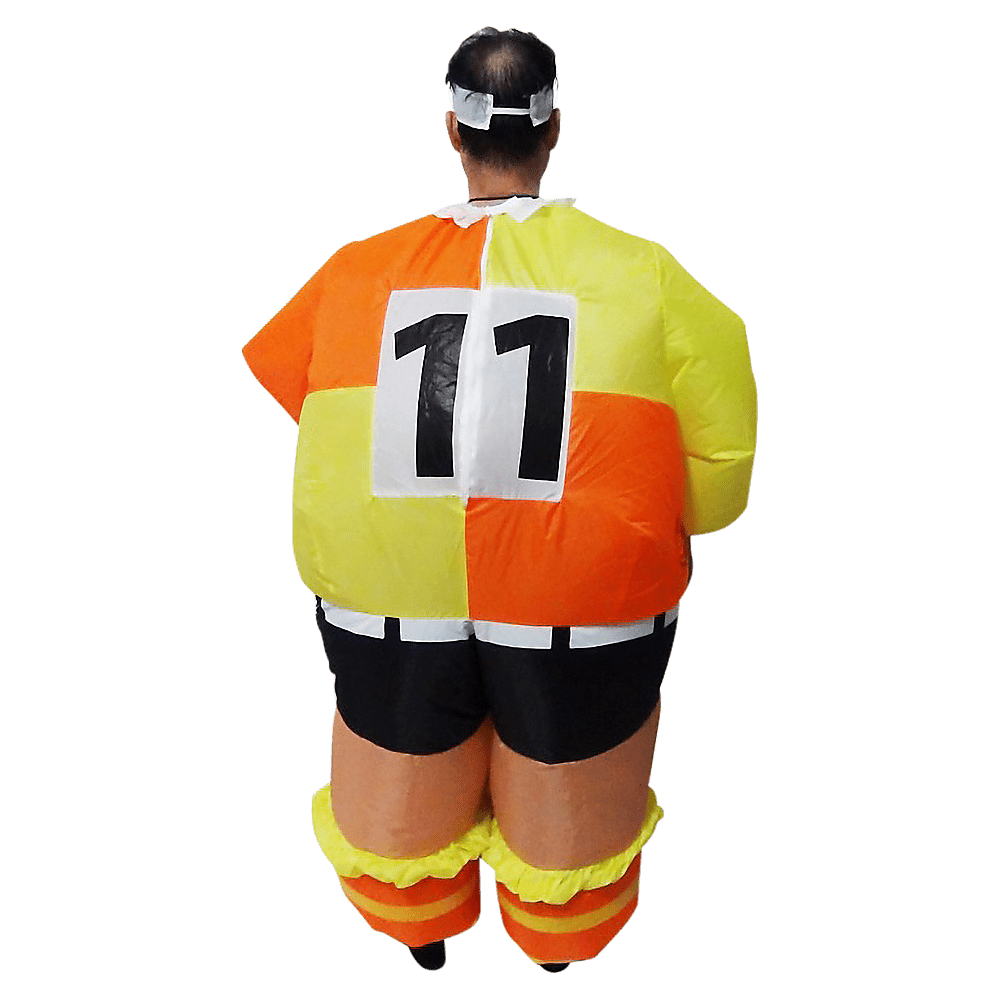 FOOTBALL Fancy Dress Inflatable Suit -Fan Operated Costume