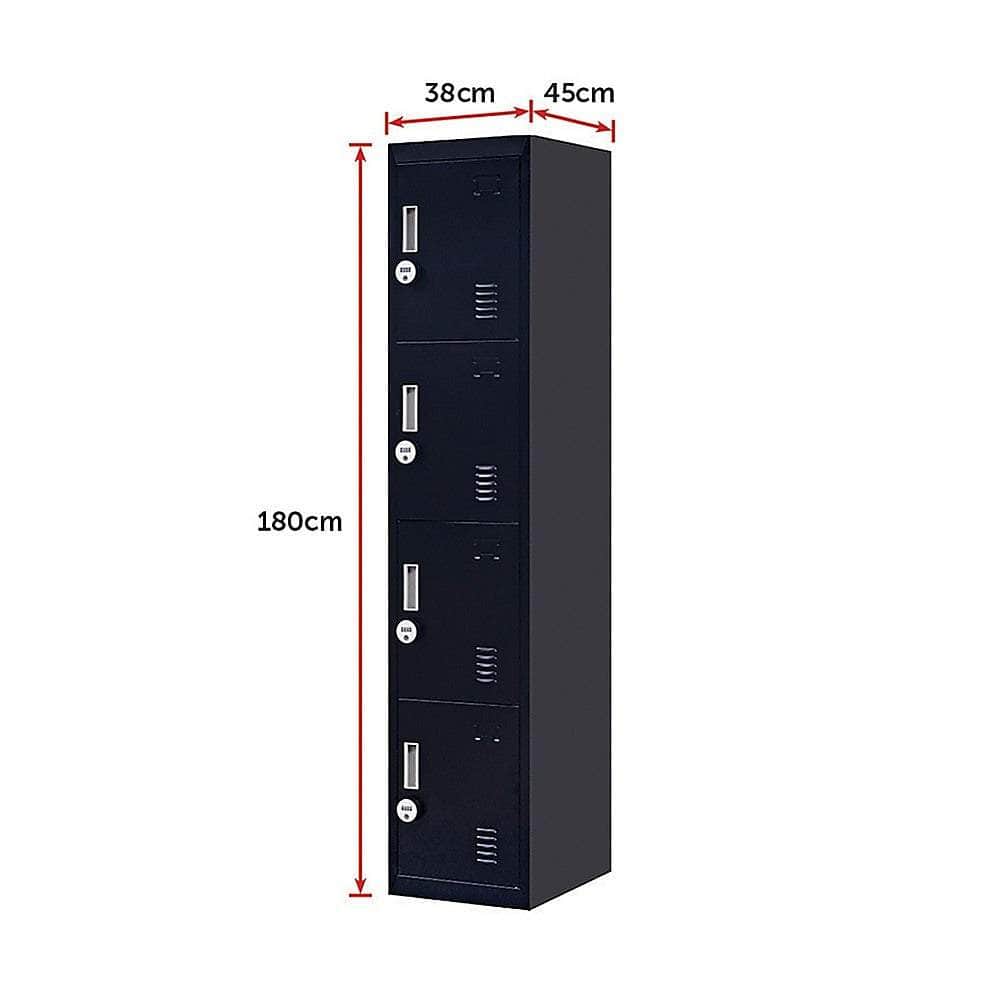 Four-Section Vertical Wardrobe Efficient Storage Solution