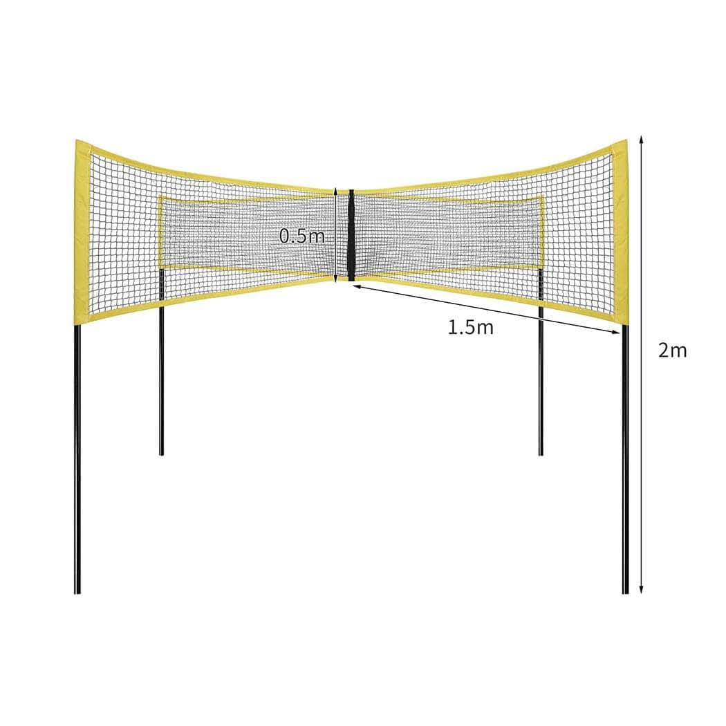 Four Square Volleyball Net Game