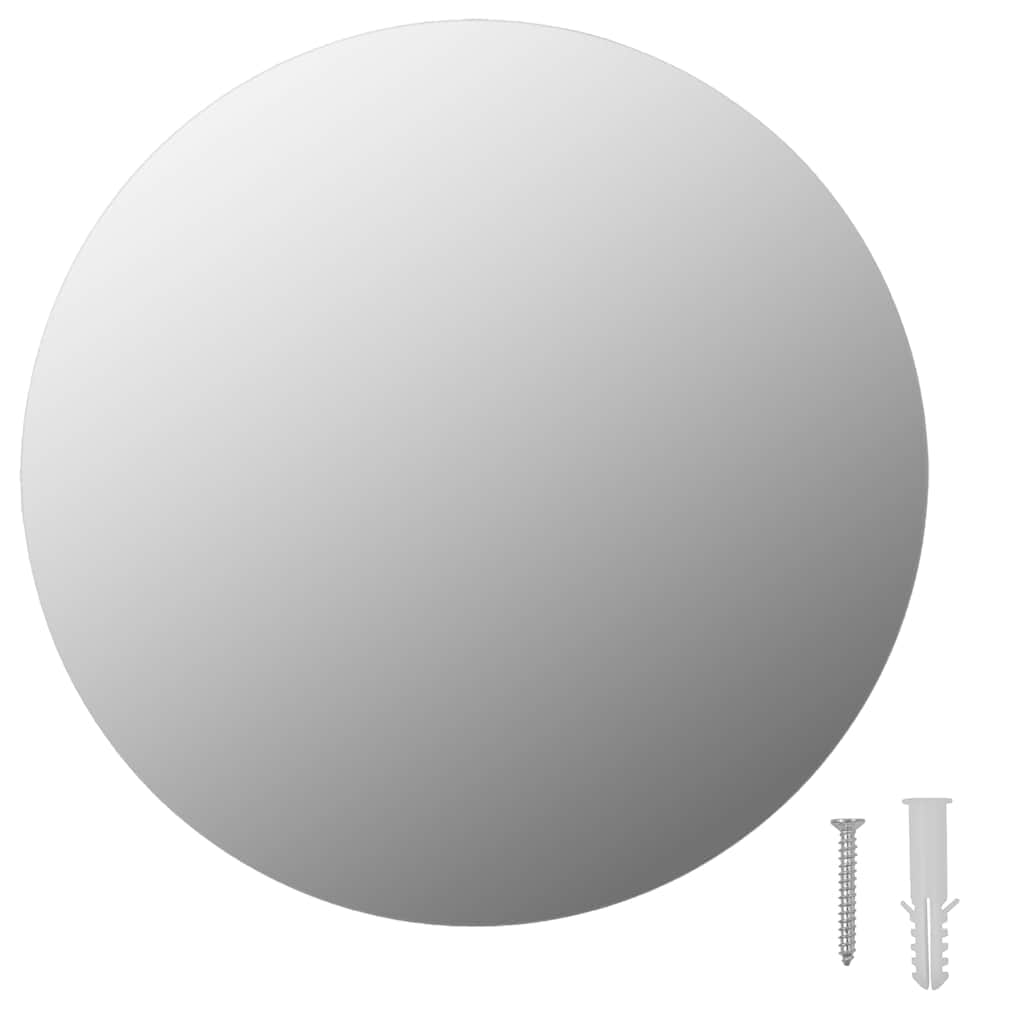 Frameless Mirror Round 30 cm Glass - Simple deals