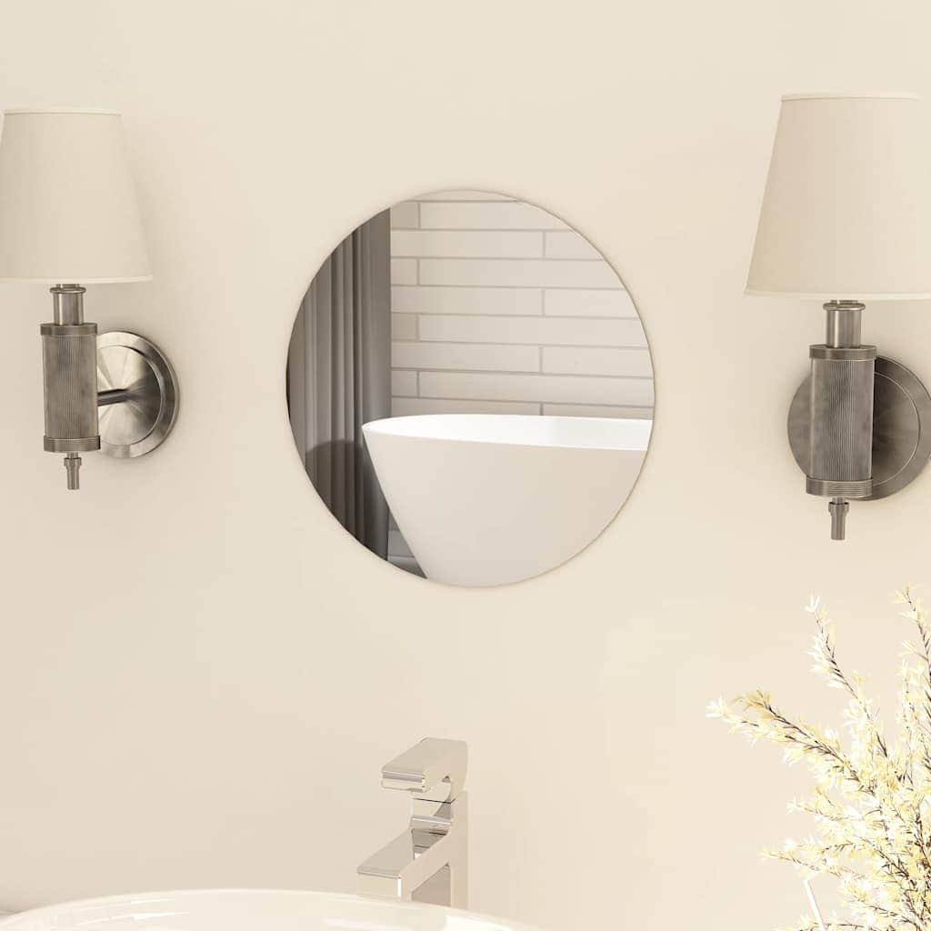 Frameless Mirror Round 30 cm Glass - Simple deals