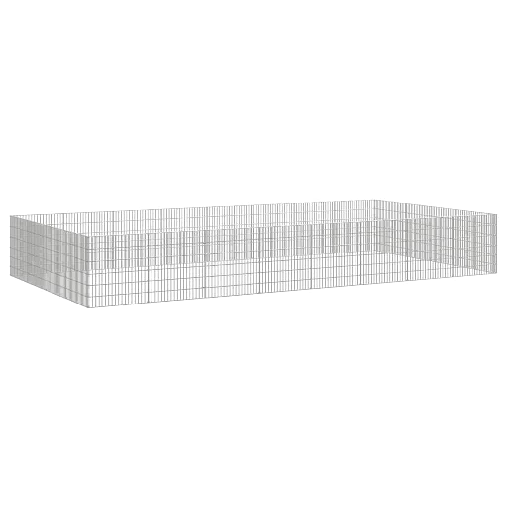 Free Range Animal Enclosure 24-Panel Galvanised