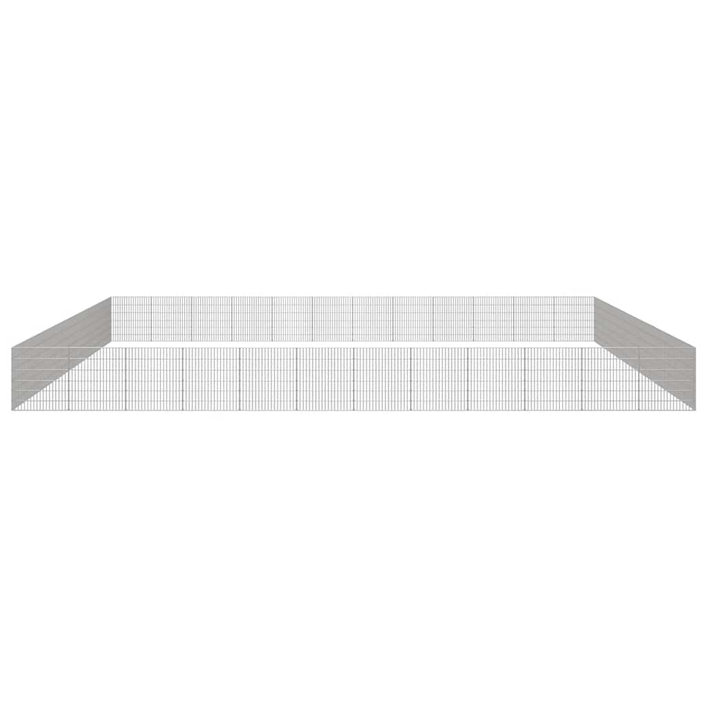 Free Range Animal Enclosure 48-Panel Galvanised