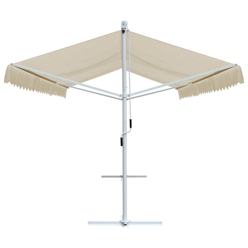 Free Standing Awning Cream