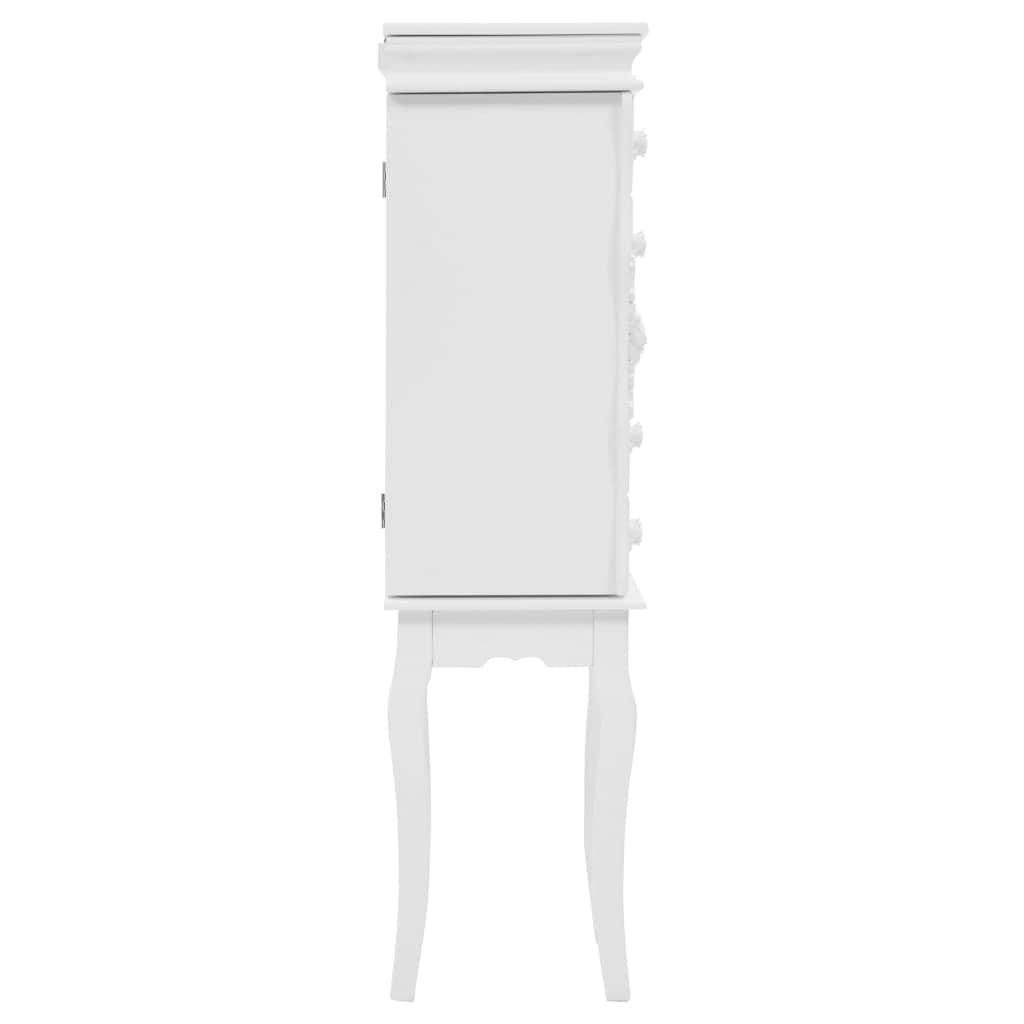 Free Standing Jewelery Cabinet White