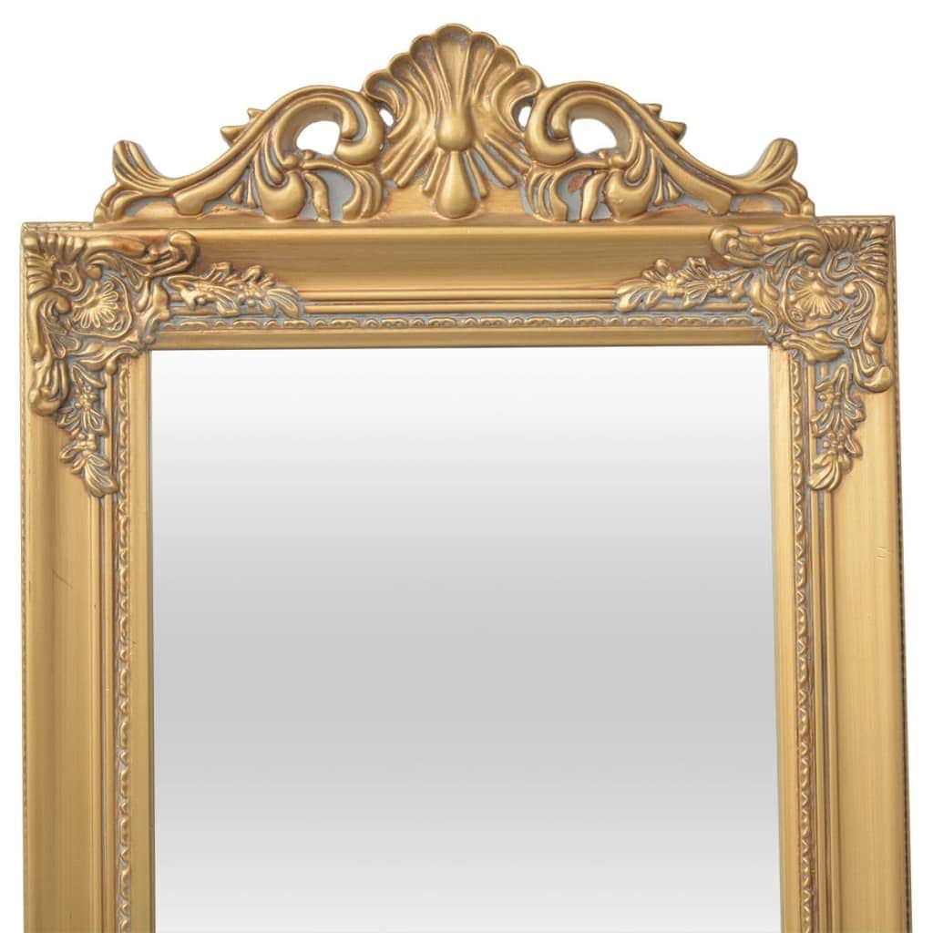 Free-Standing Mirror Baroque Style Gold