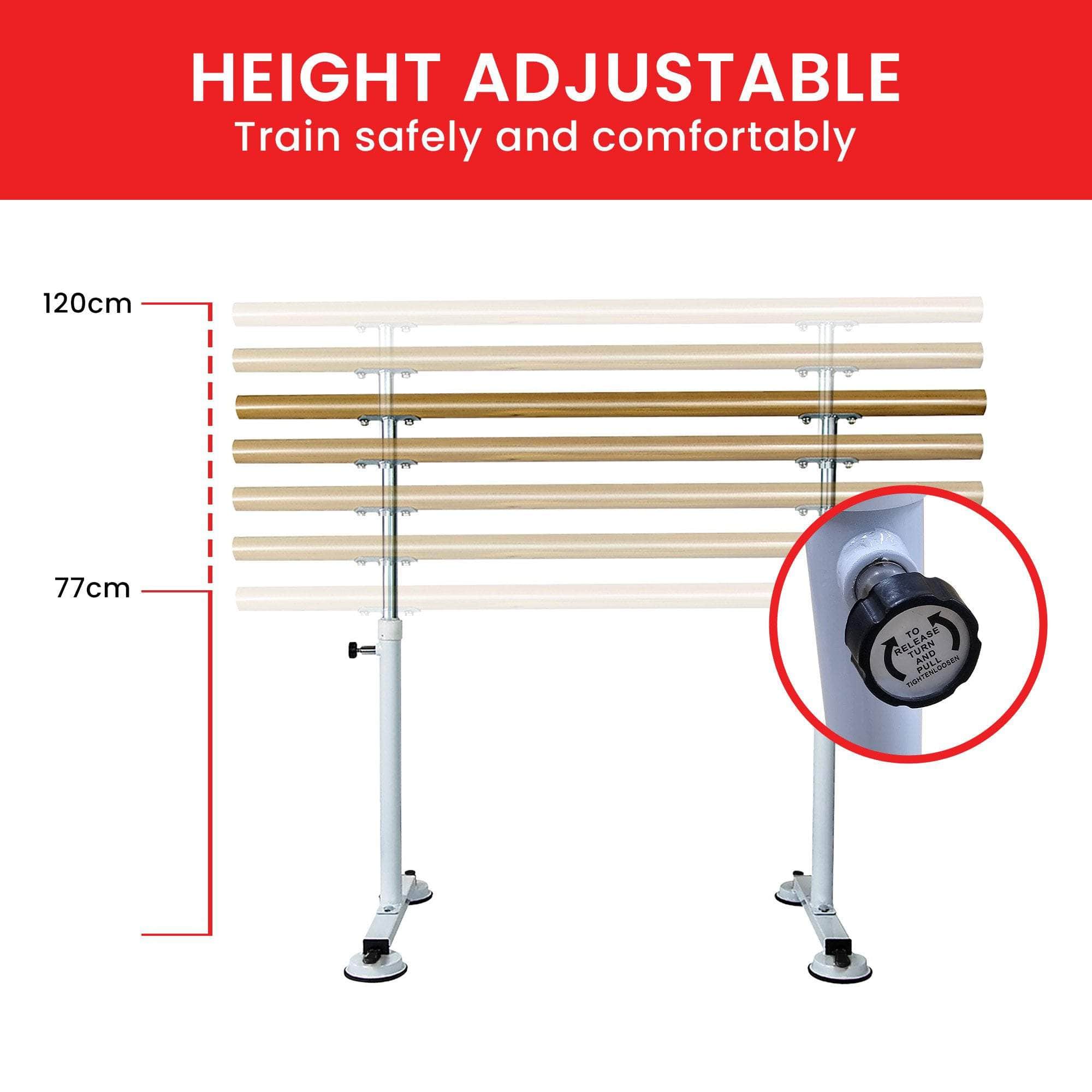 Freestanding Ballet Barre - 1.5M, yoga