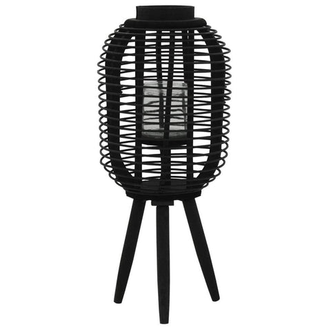 Freestanding Candle Lantern-black