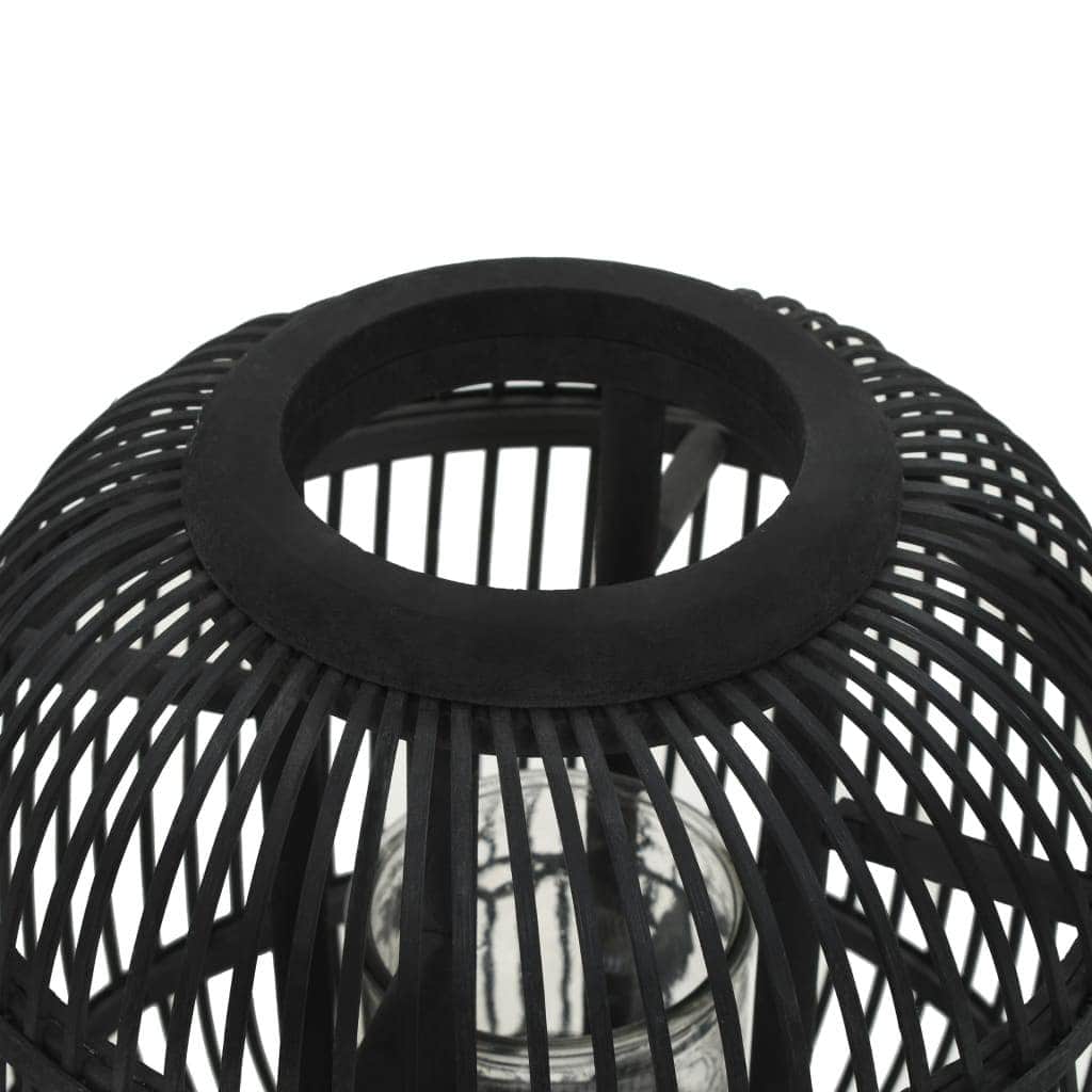 Freestanding Candle Lantern-black