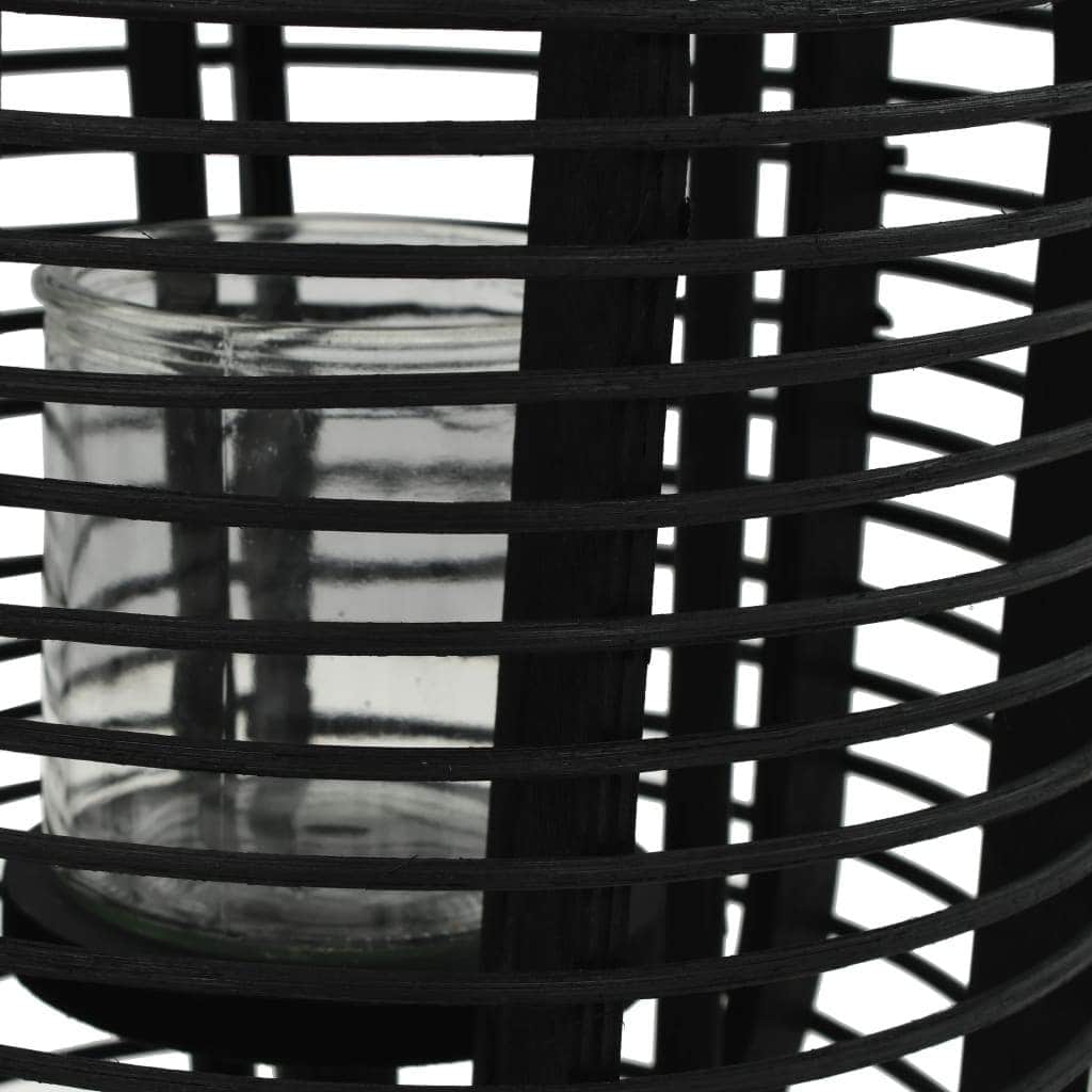 Freestanding Candle Lantern-black