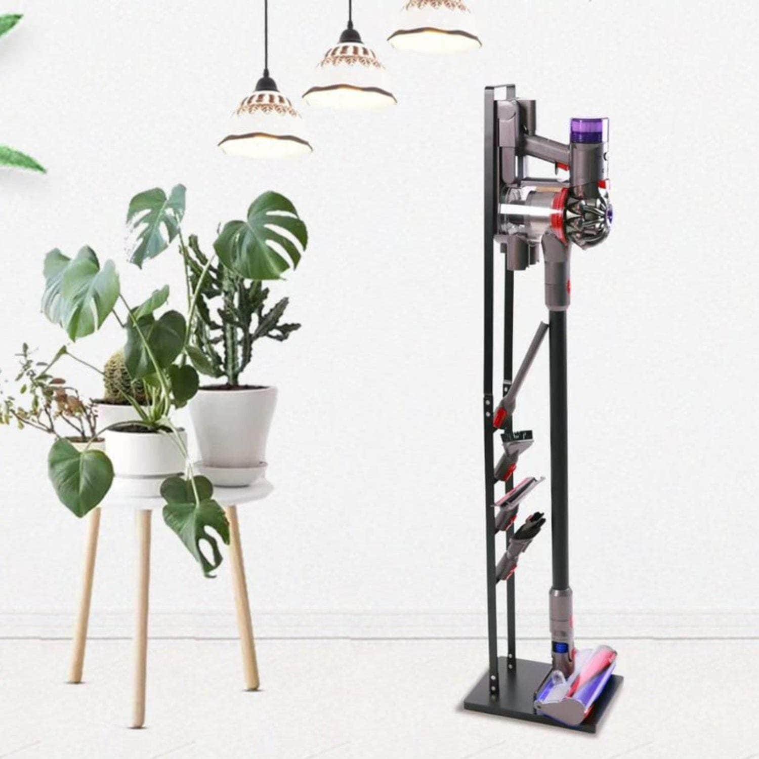 Freestanding Dyson Vacuum Cleaner Stand Rack Holder For Dyson (Black)