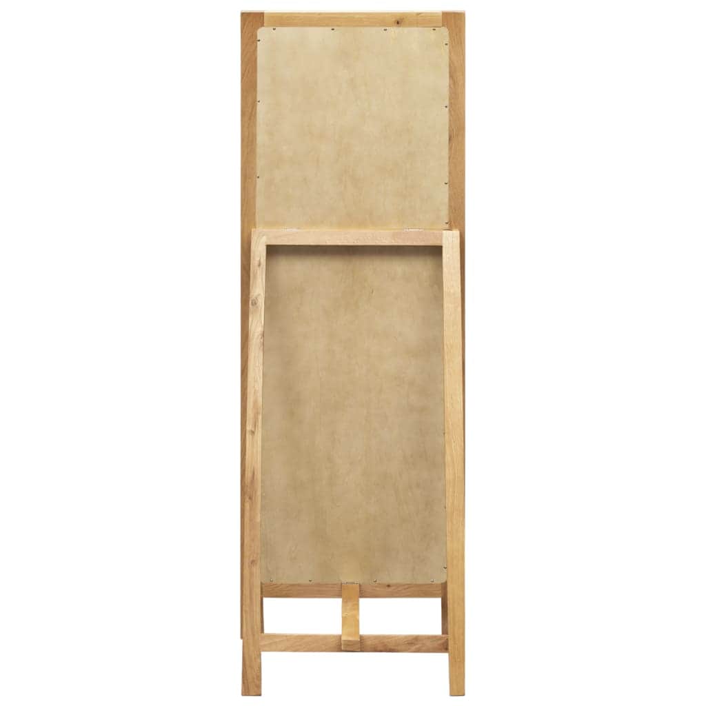 Freestanding Mirror Solid Oak Wood