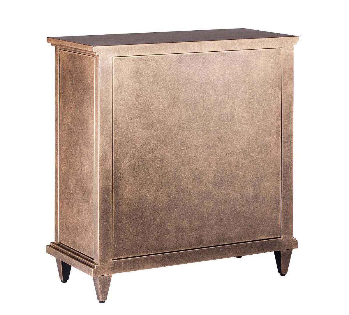 French Brass Sideboard Buffet Cabinet with Mirrored Glass Doors for Chic Storage