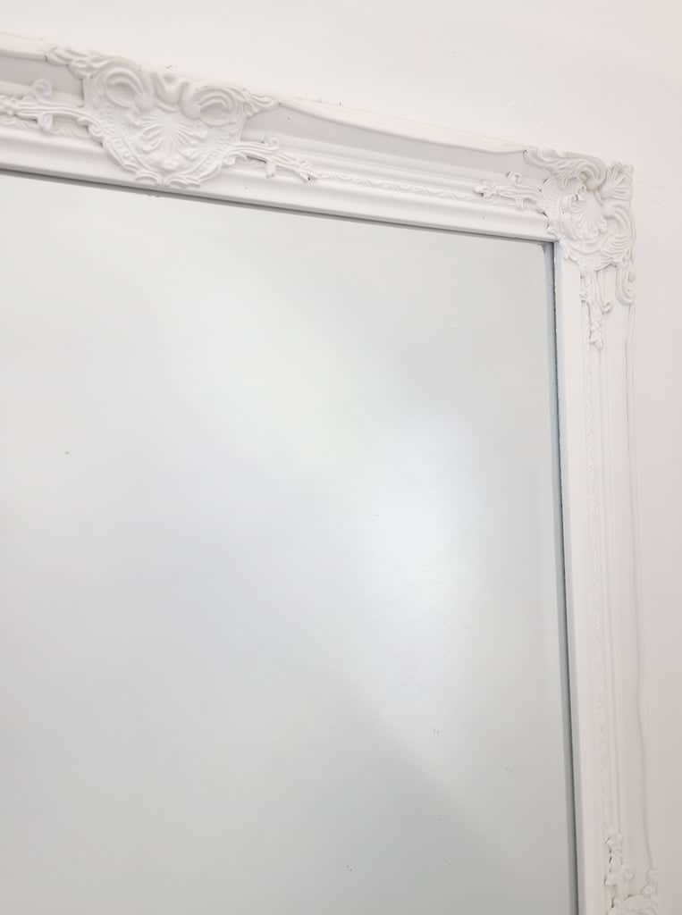 French Provincial Ornate Mirror - White - Small 80cm x 110cm
