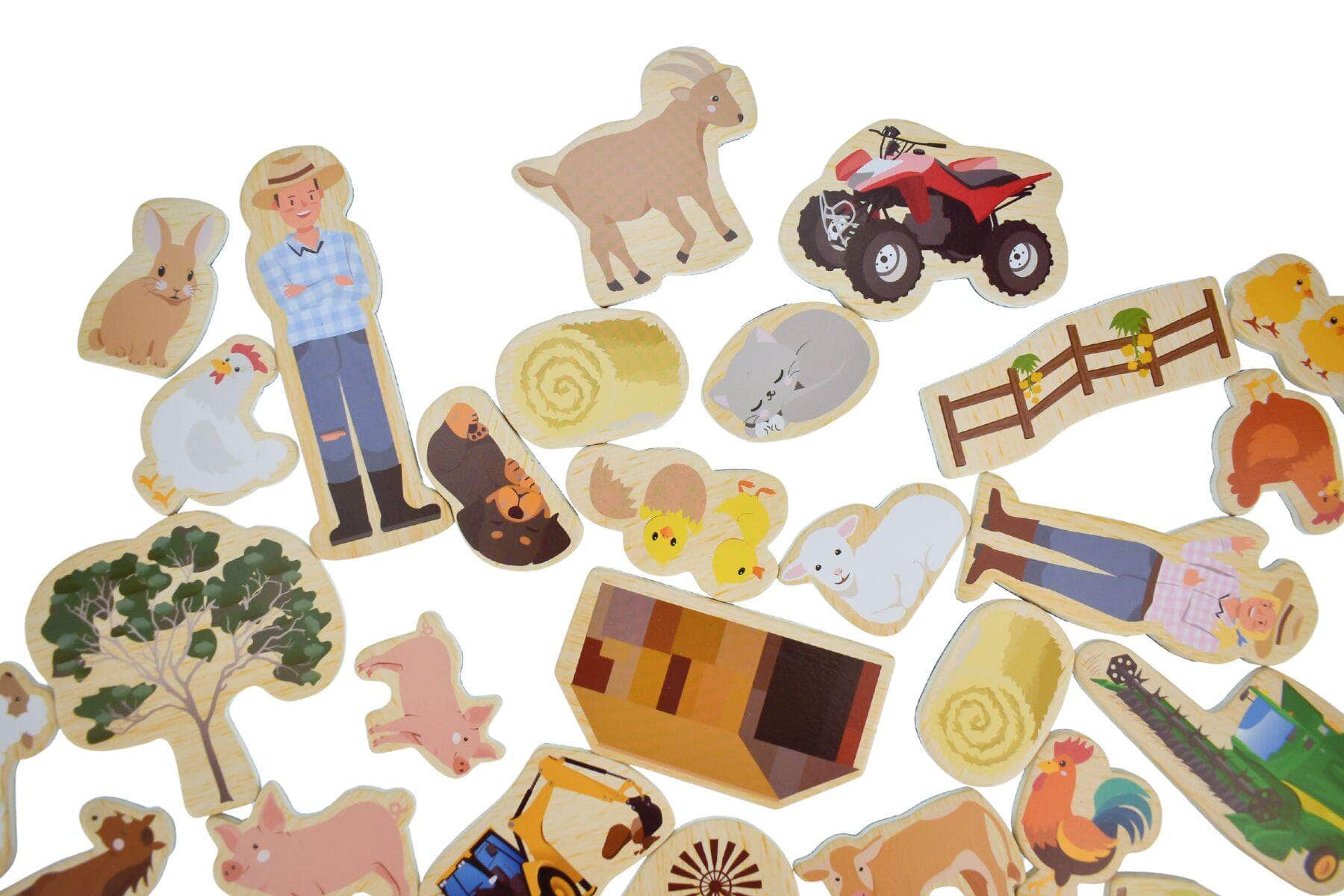 Fridge friends aussie farm magnets 35pcs