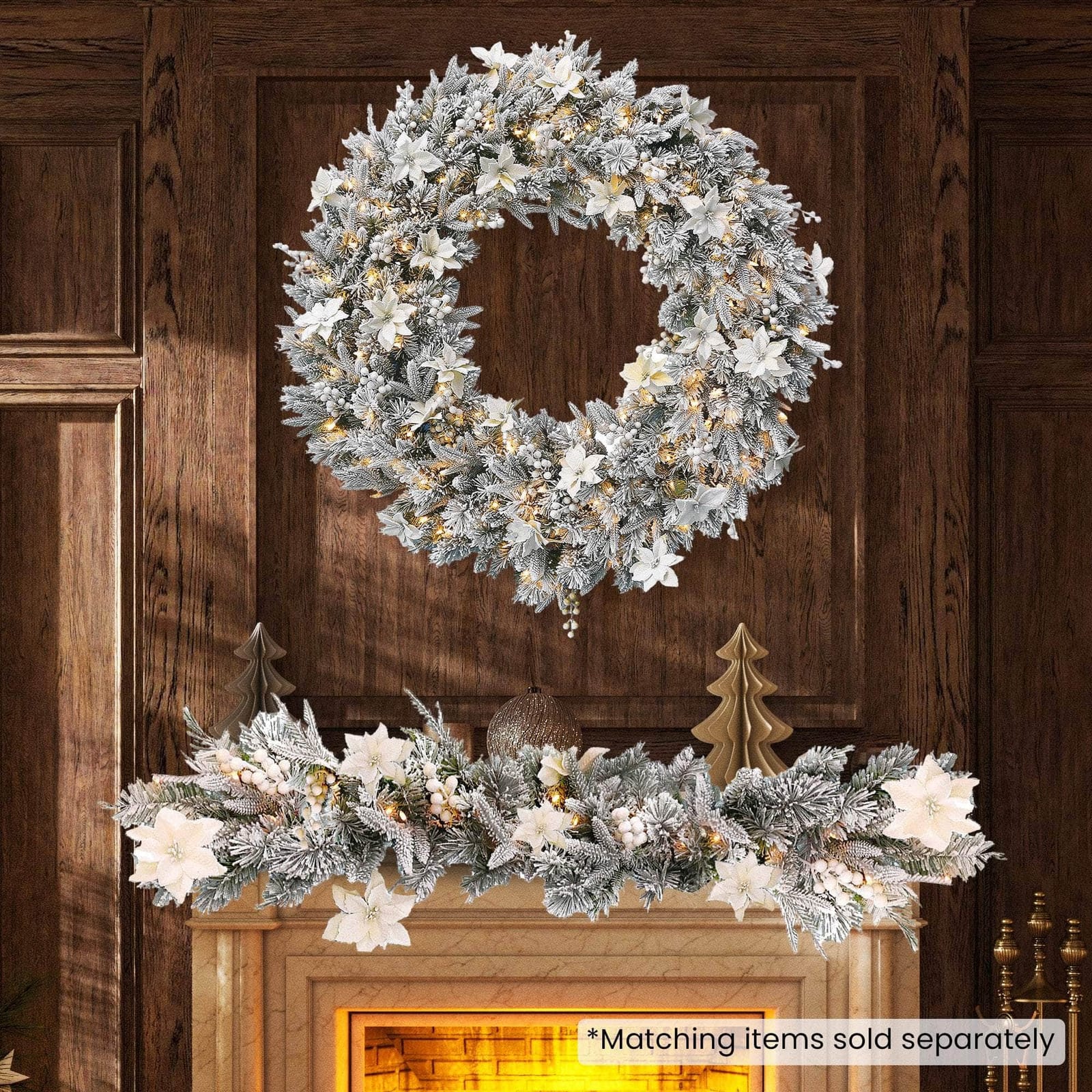 Frosted Colonial Christmas Garland - 274cm | 274Cm - photo 14