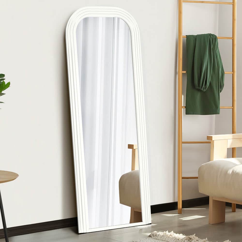 Full Length Arch Mirror 165x60cm Top Round Corner Natural/White/Brown