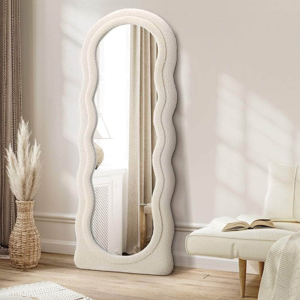 160Cm - Full Length Mirror 160cm Boucle Floor Mirrors