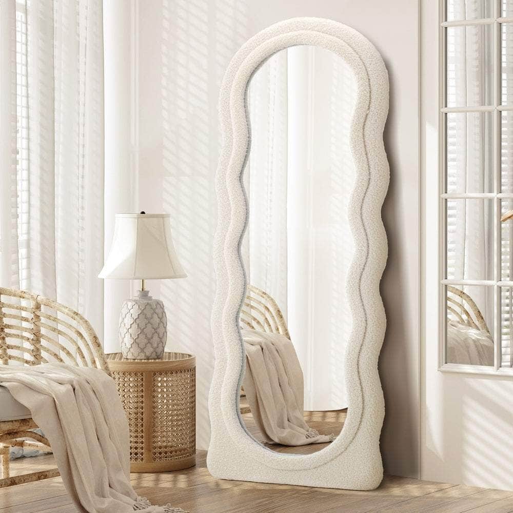 Full Length Mirror 160cm Boucle Frame Floor Mirror