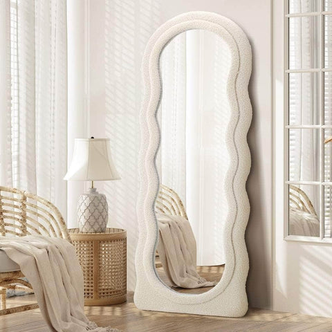 Full Length Mirror 160cm Boucle Frame Floor Mirror